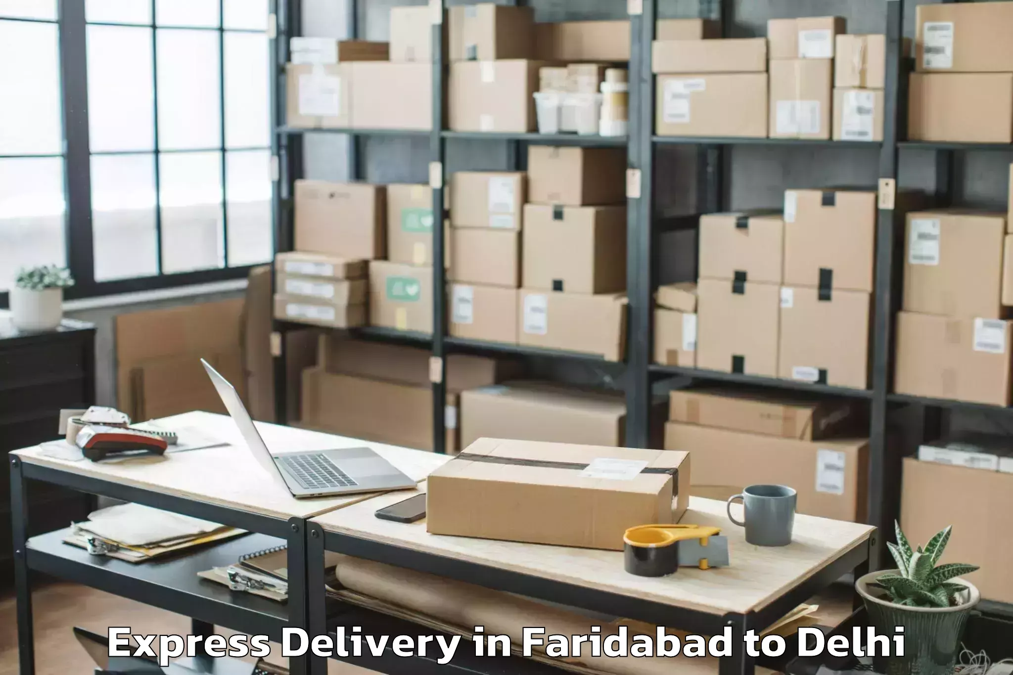 Book Faridabad to Rohini Express Delivery